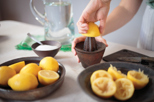 Juicer, in use.