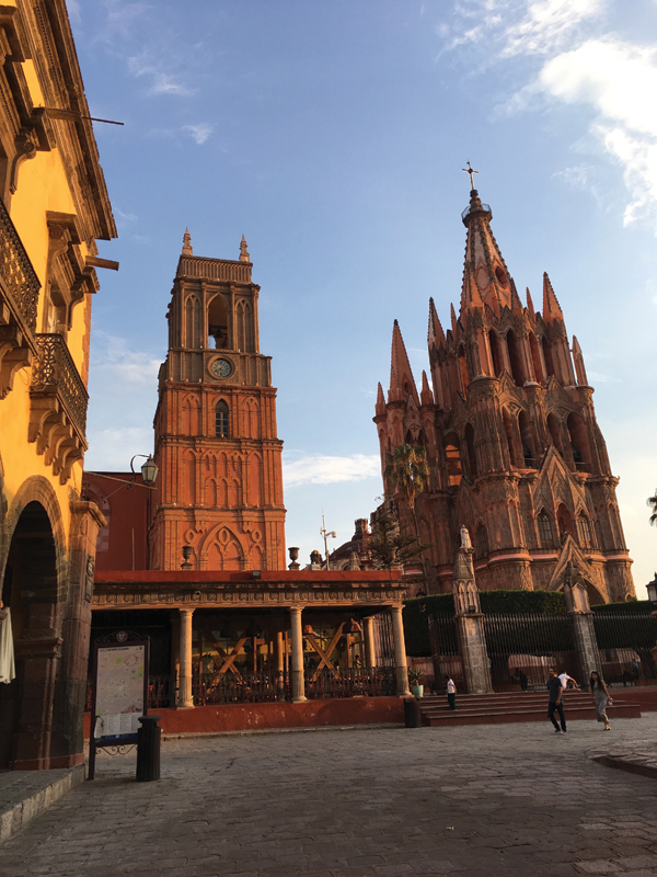 1 San Miguel de Allende (SMA) city center with view of the Parrochia.