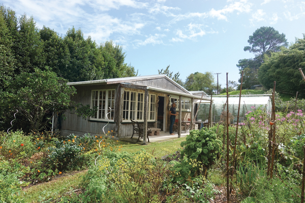 4 View of Renker’s studio from the vegetable garden.