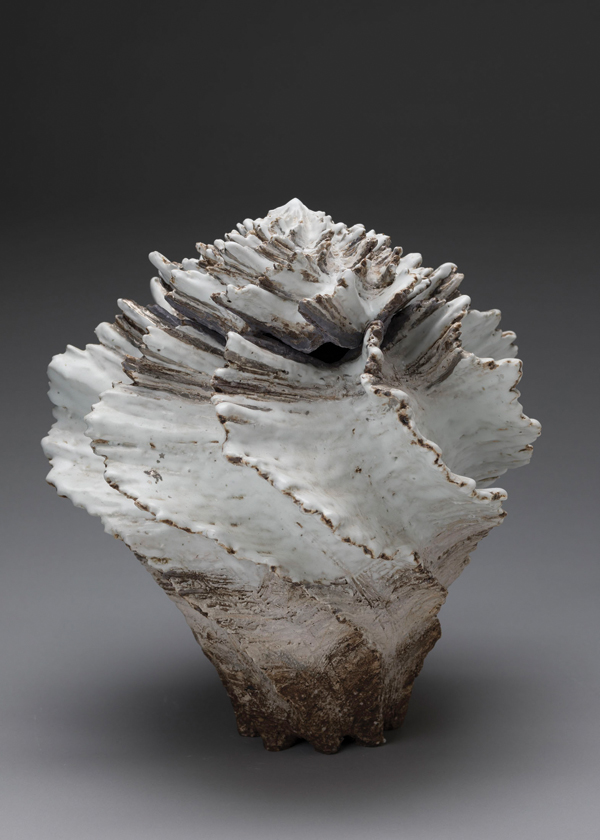8 Shoko Koike's Shell Vase, 16 1/2 in. (42 cm) in height, 2003.
