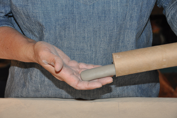 Fig 2 Insert the coil into the bottom of the tube.