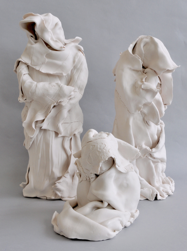 3 Mourning the Death of Childhood and All the Memories That Go Along With It, porcelain, glaze, 2018.