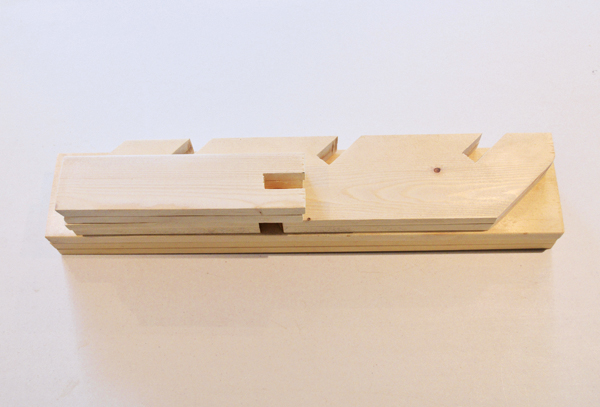 6 All parts cut, sanded, and stacked. All photos: David Dickinson.