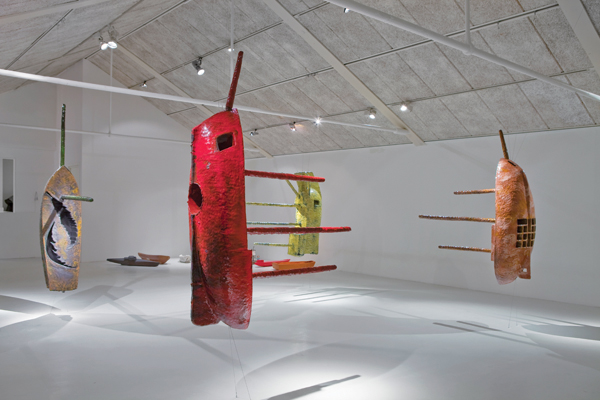 2 Hard Transits, various dimensions, stoneware, lead glazes, hardware, drawings, 2013. Photo: Øystein Thorvaldsen.