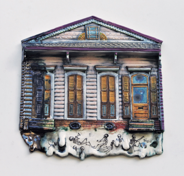 1 Ramiro Diaz’ Re-birth, 9 in. (23 cm) in width, earthenware, 2018.l