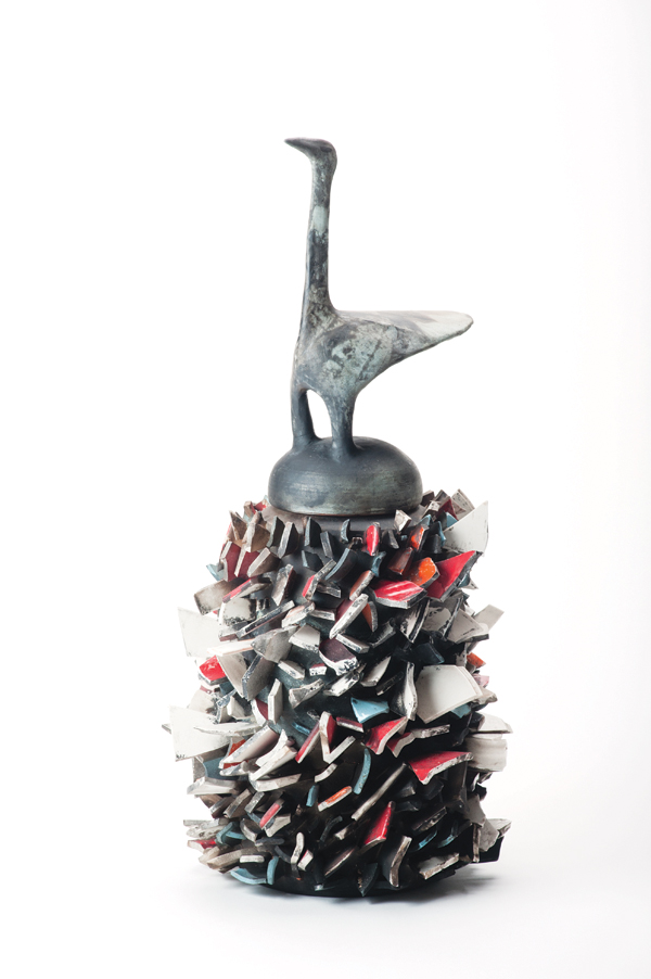 2 Sharif Bey’s Ceremonial Vessel I, earthenware, china shards, 2016.