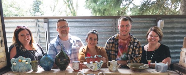 2 Cone Pack members, pictured left to right: Tara Fermoyle, Adam Priebnow, Catie Miller, Chris Alveshere, and Kelli Sinner.