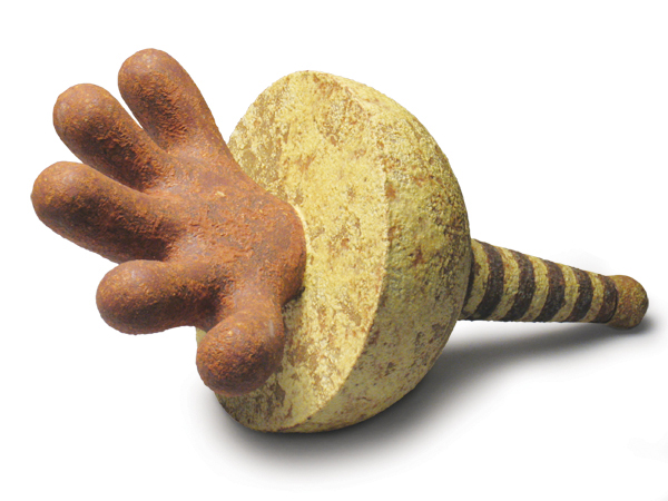 2 Lars Westby’s Manus, 14 in. (36 cm) in length, ceramic, fired to cone 04 in oxidation.