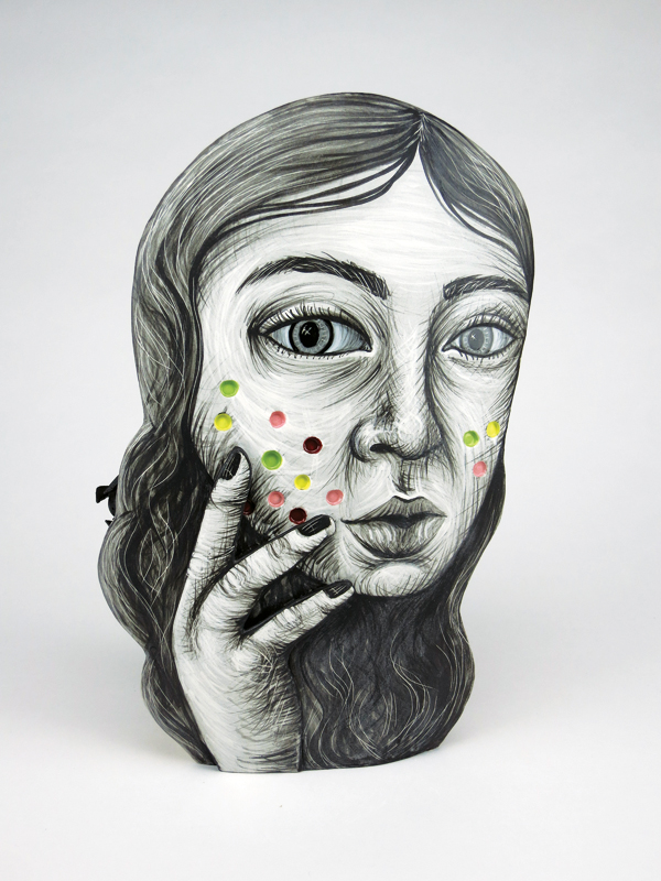 2 Hannah Pierce’s Architect Defect, 10 in. (25 cm) in height, earthenware, 2018.