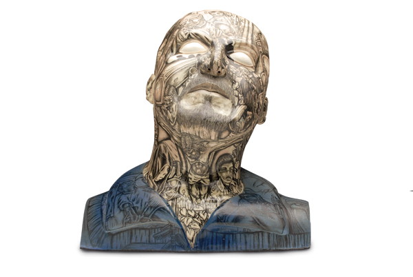 2 Gerardo Monterrubio’s Eduardo Arellano Felix, underglaze pencil on porcelain, 2009. Collection of Ted Rowland.