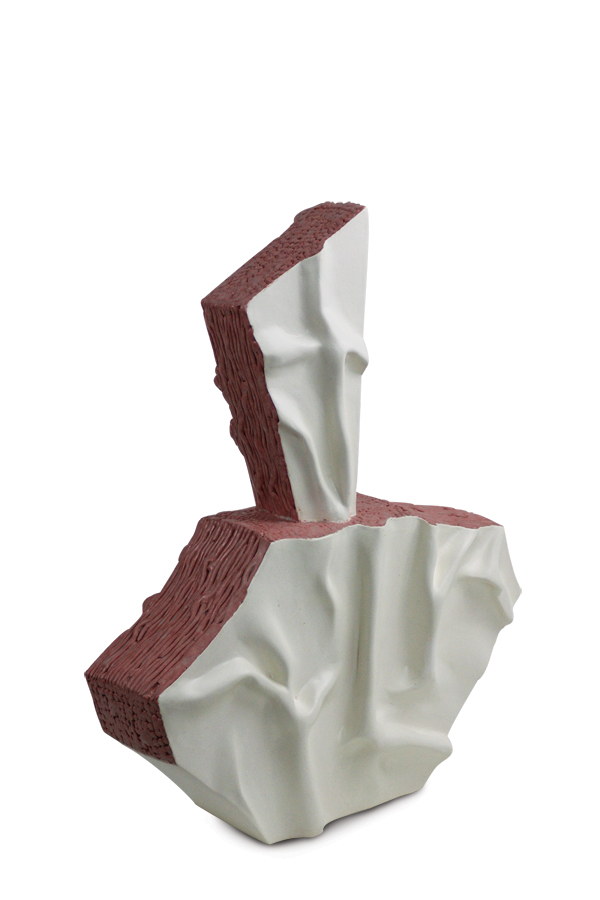 2 Beauty Study #4, 21½ in. (55 cm) in height, earthenware, glaze, fired to 1945°F (1063°C) in oxidation, 2018.