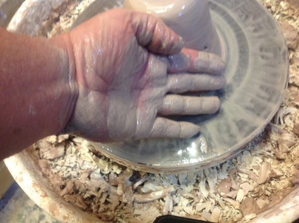 3 Light slip barely coats the hand, with some bare skin visible.