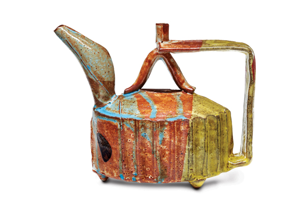 1 Mike Helke’s teapot, stoneware, 2019.