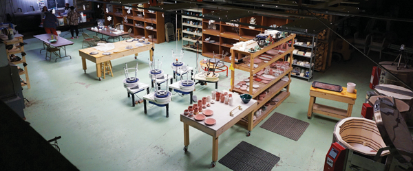 3 A view of the classroom from above.