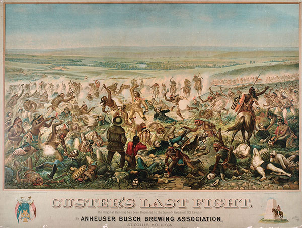 2 Anheuser-Busch publicity poster distributed nationally in locations selling Budweiser beer. Original painting by Cassily Adams, 1884. Used with permission of Anheuser-Busch. All rights reserved