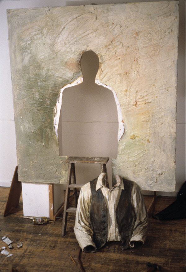 4 Richard and Martha Shaw making the replica of the Morandi self portrait.