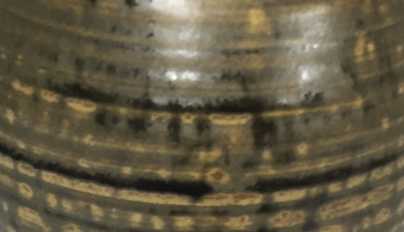 10 This is an example of a glaze that is matte because of its high alumina content, not crystallization during cooling. This pot was crash cooled.