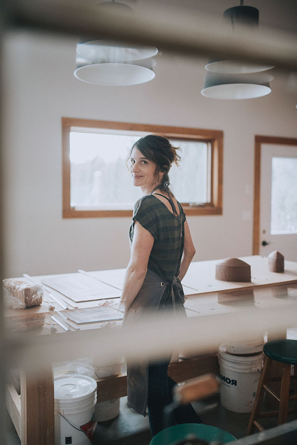 2 Sarah Pike in her studio.