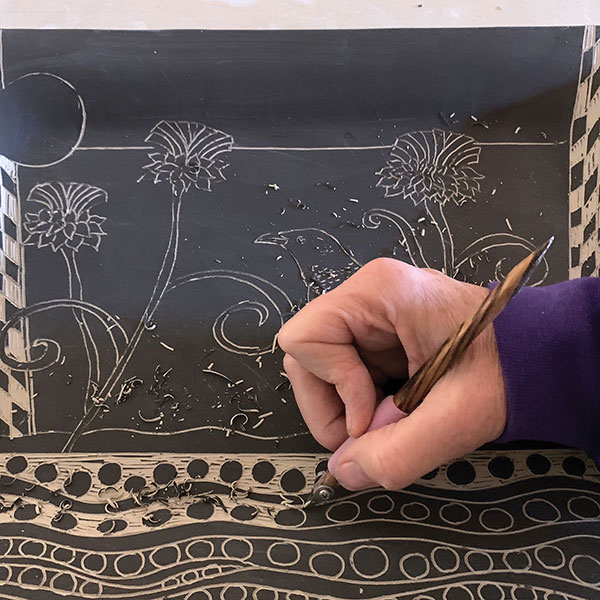 8 Create motion and perspective with patterns. I prefer a series of dots and wavy lines.