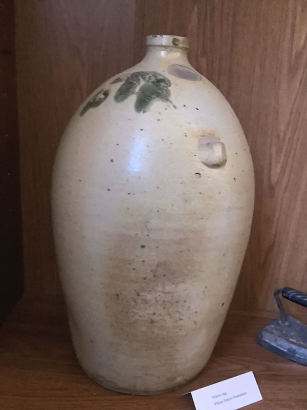 6 H. Wilson Pottery jug on view at the H. Wilson Pottery Museum, Sebastopol House. Courtesy of the Wilson Pottery Foundation.