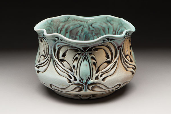 Copper Blush Bowl, 5 3/4 in. (15 cm) in width, 2018. Photo: Eddie Ing.