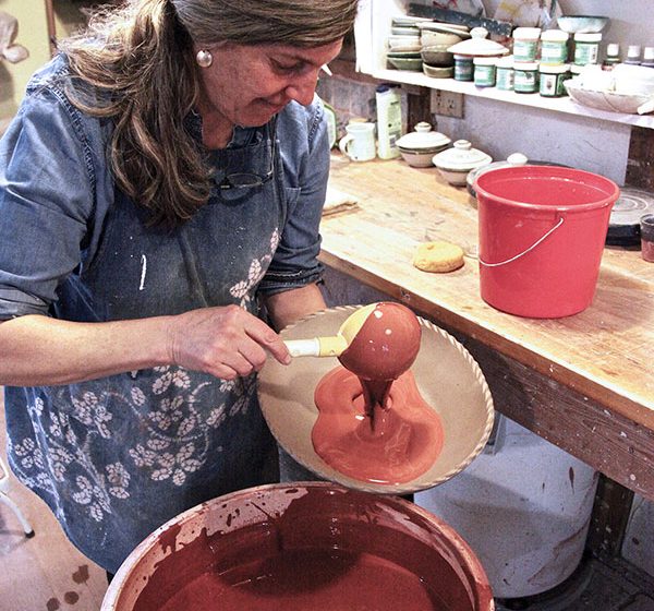 2 The slips must be well stirred before dipping or ladling. To stir, bring liquid from the bottom of the bucket to the top in a strong circular plunging motion.