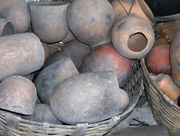 8 Molds made from gourds. Photo: Ruth Rosenfeld.