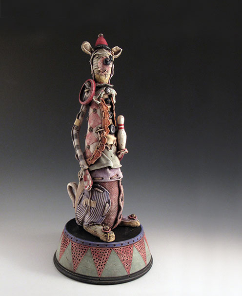 Ring Master, 24½ in. (62 cm) in height, ceramic, 2018.