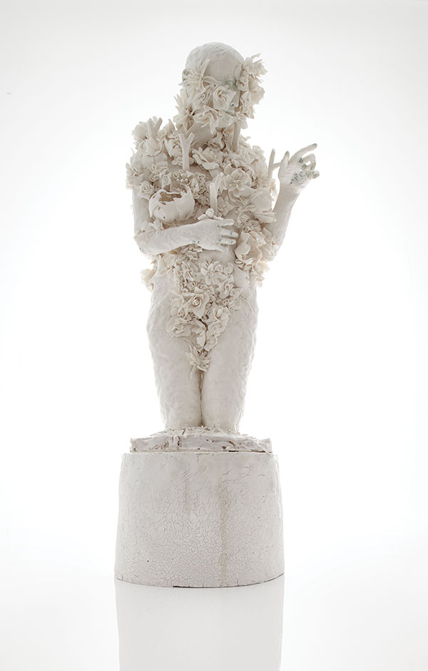 5 Still Life, 30 in. (76 cm) in height, glazed stoneware, 2019. Photo: Sylvain Deleu.