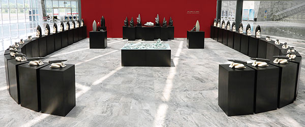Installation High Fired Motherhood, Jingdezhen China Ceramic Museum. Photo by Josef Muller, edited by Matt Haysom.