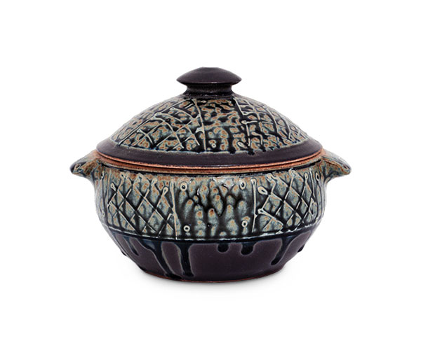 4 Stoneware vessel by Seth Guzovsky.