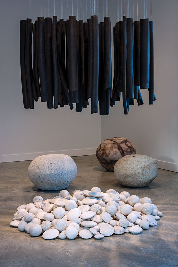 5 Viveka, installed at the Comox Valley Art Gallery, 2019. Photo: Alun Macunalty.