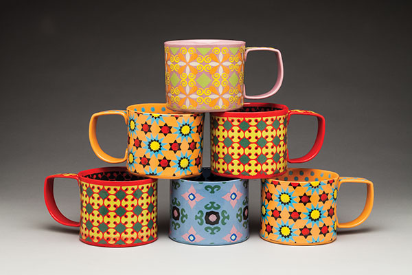 Stack of Cups, by Heidi Tarver.