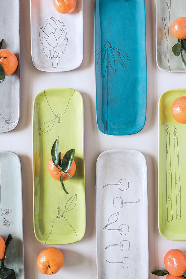 1 Jenna Vanden Brink’s trays. Photo: Cara Rufenacht.
