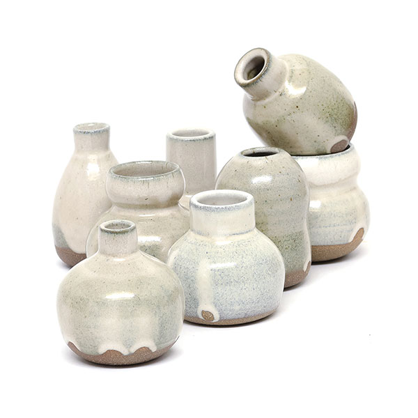 9 Sarah Steininger Leroux’s bud vases. Photo: Steve Leroux.