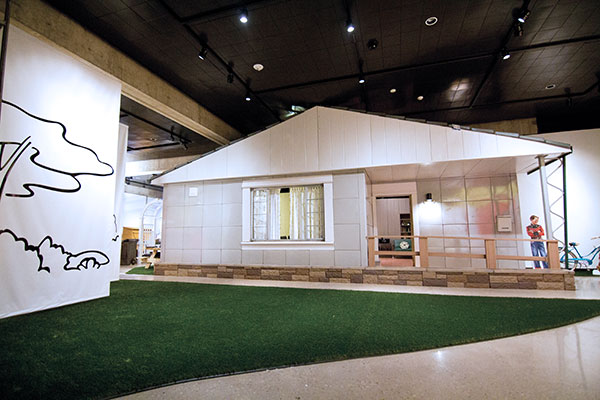 1 Exterior view of the completed Lustron installation at the Ohio History Connection (OHC) in Columbus, Ohio. Courtesy of the Ohio History Connection.