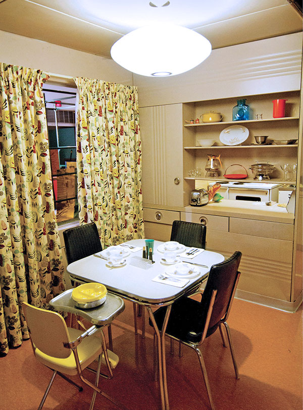 7 Lustron dining room from “1950s: Building the American Dream” at OHC. Courtesy of the Ohio History Connection. 