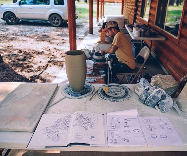 10 Bachmeier during his residency at Mount Trumbull Lodge, Grand Canyon Parashant National Monument, 2018. Photo: Mark Draper.