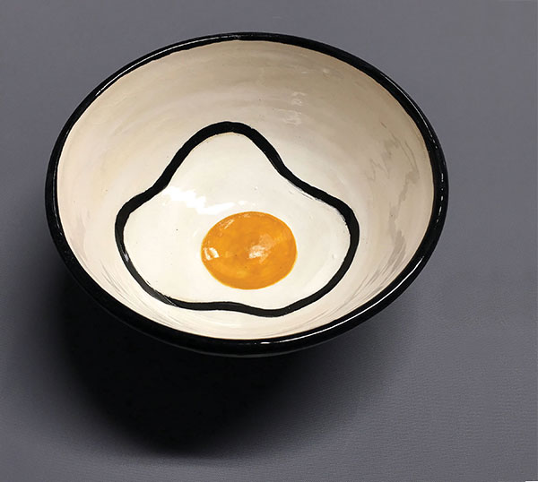 sumnik-eggbowl6x3inchesstonewarewheelthrownandglazedelectrickiln2170degrees