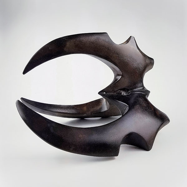 2 Clawform 3, earthenware, terra sigillata, 2018.