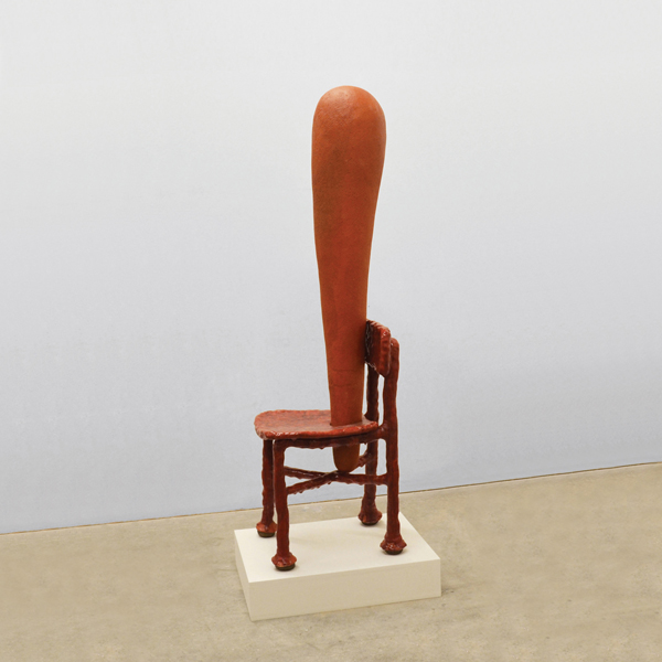 Zimra Beiner's Mortar and Pestle, 4 ft. 2 in. (1.27 m) in height, glazed earthenware, unglazed earthenware, foam, 2014.