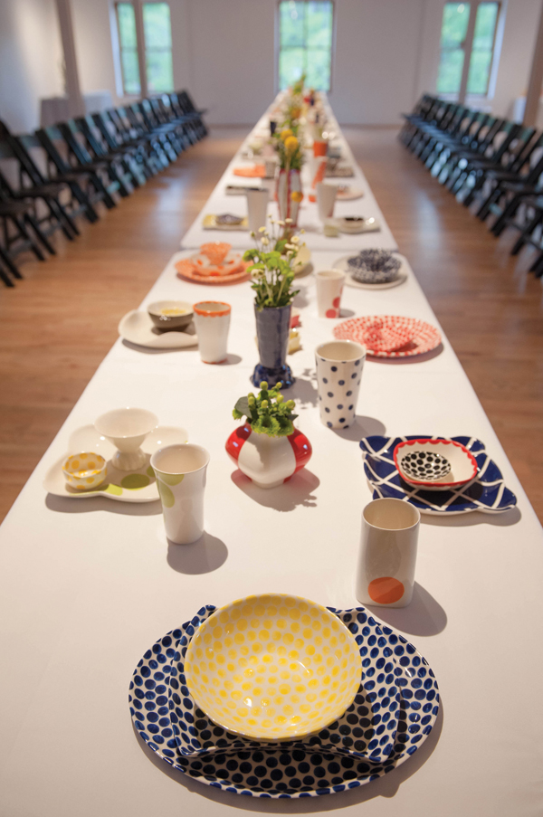 Pick Mix/All Sorts Collection featured at BMoCA's Night at the Museum event, various dimensions, slip-cast porcelain, 2014. Courtesy of the Boulder Museum of Contemporary Art. Photo: Ashleigh Miller Photography.