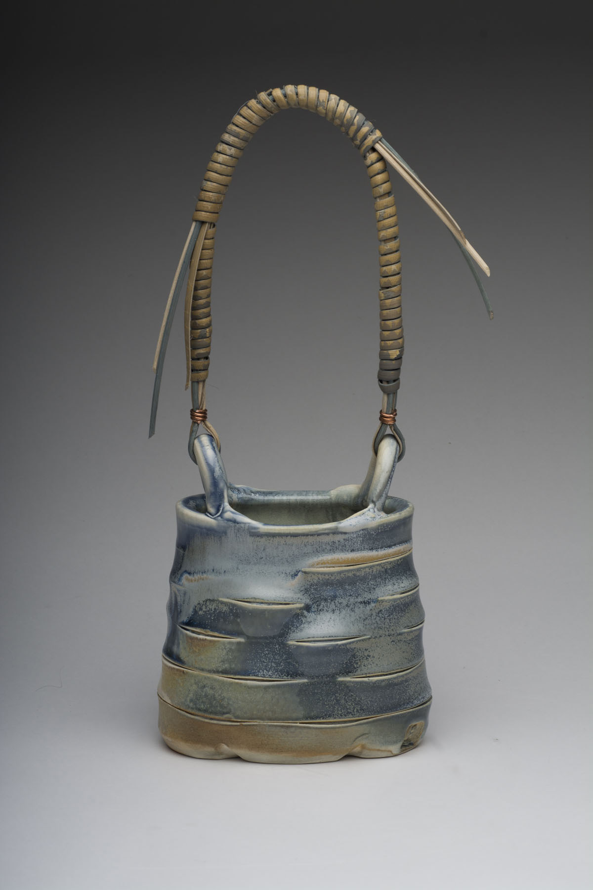 Barbara Banfield's cane handle basket. 