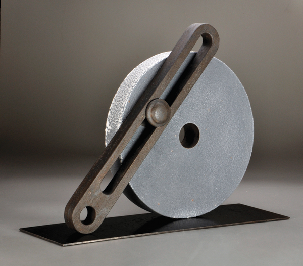 2 Kenneth Baskin’s Tension, (from the Artifact series), 35 in. (89 cm) in length, slab-built white stoneware, glaze, engobe, oxidation fired to cone 6, soda fired to cone 10, 2015.