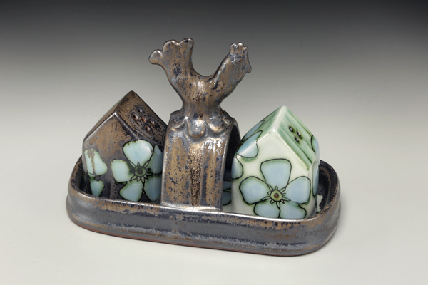 Courtney Long's Forget me not salt and pepper with caddy