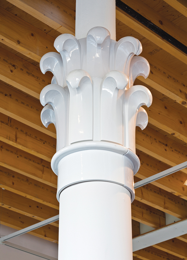 4 James Rigler’s At Every Fading of the Stars and Ten Columns (detail), from the installation at Tramware, Glasgow, 2015.
