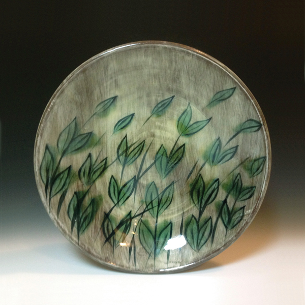 1 Nathan Willever’s platter, 15 in. (38 cm) in diameter, red stoneware, 2014.