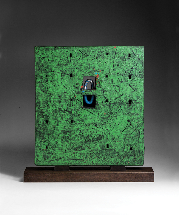 1 Morino Hiroaki Taimei’s WORK 16-2, 19 in. (50 cm) in height, glazed stoneware, 2016.