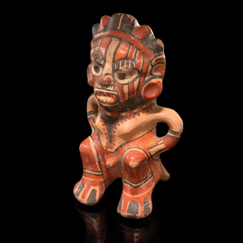 3 Greater Nicoya female figure, pottery, clay slip, paint, Rivas, Nicaragua, CE 800–1350. Photo: Ernest Amoroso.