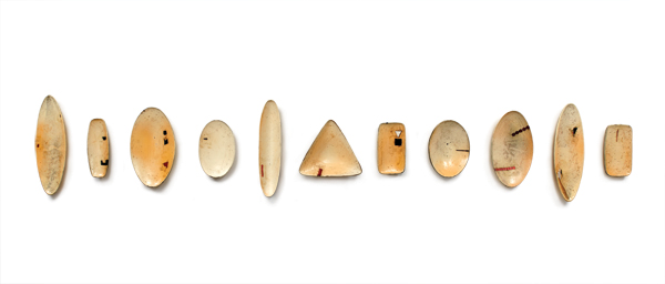 Tom Jaszczak’s serving trays, red earthenware, soda fired to cone 3, 2016. Photo: Alan Wiener.